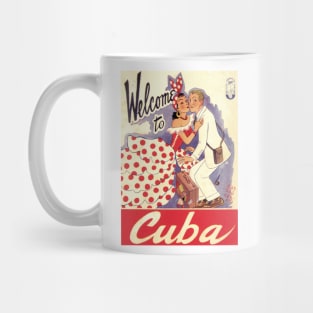 Welcome to Cuba - Vintage Illustration/Poster Mug